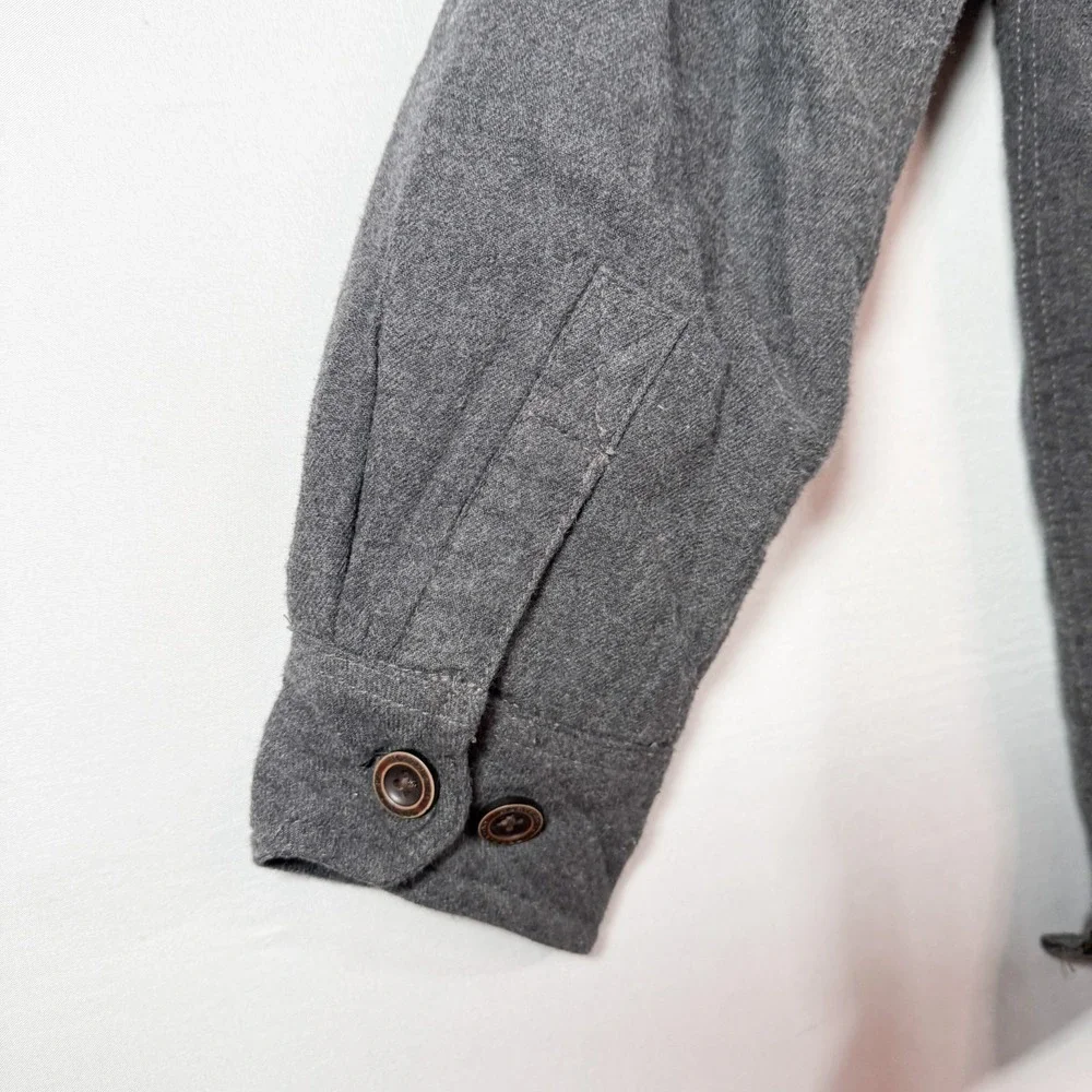 Northwest Territory Mens Wool‎ Shirt Jacket Insulated Quilted Lined Medium
